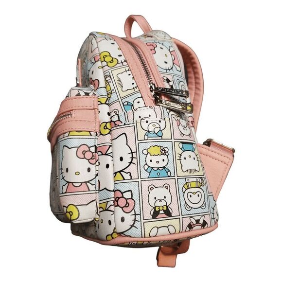 Loungefly Hello Kitty Sanrio Portraits Pastel backpack RARE OG HEART LOGO - Picture 2 of 4